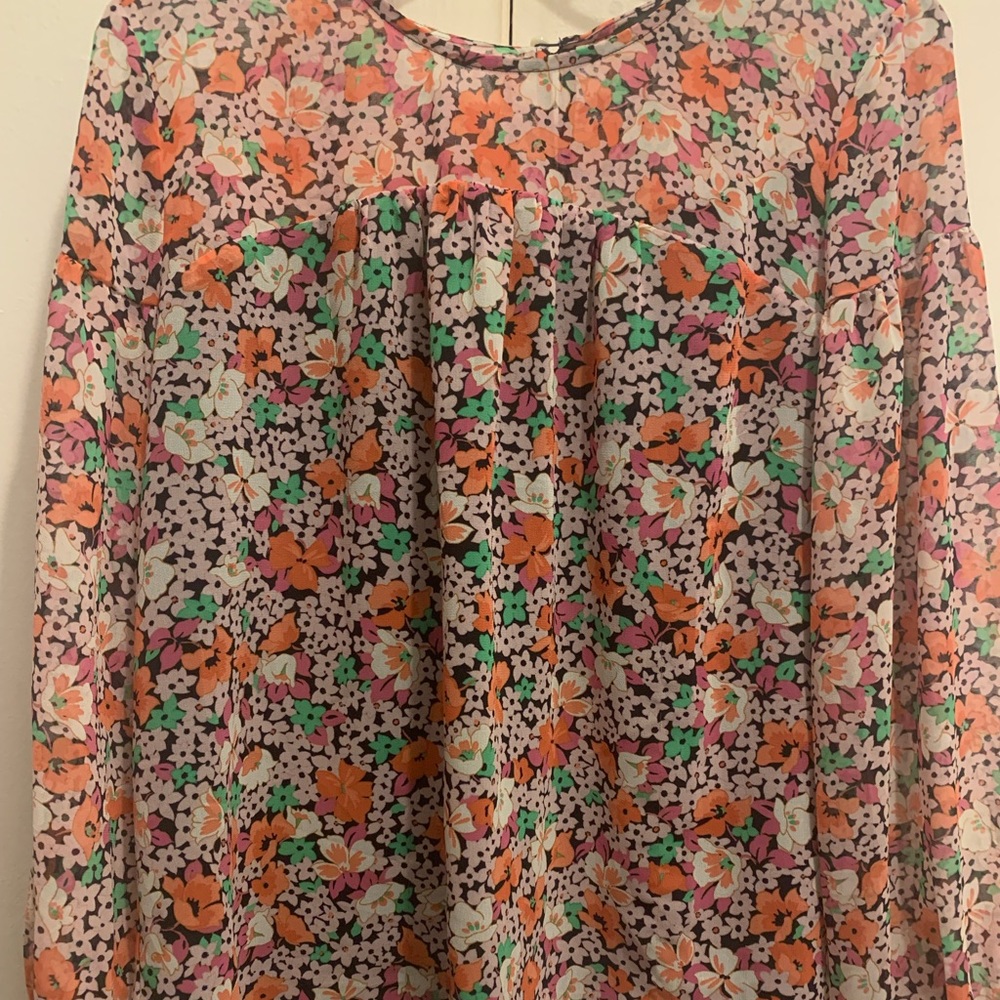 Sheer work blouse